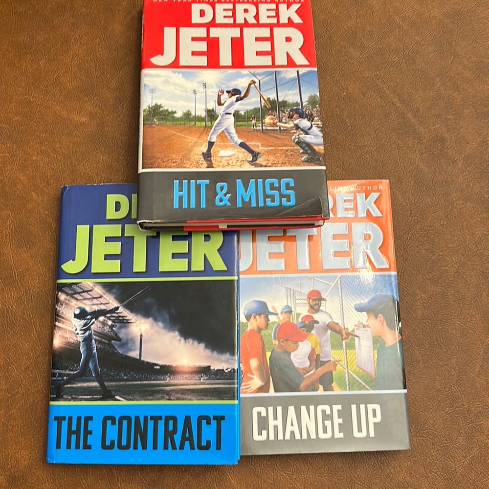 Baseball books by Derek Jeter 3 for $10 or make an offer